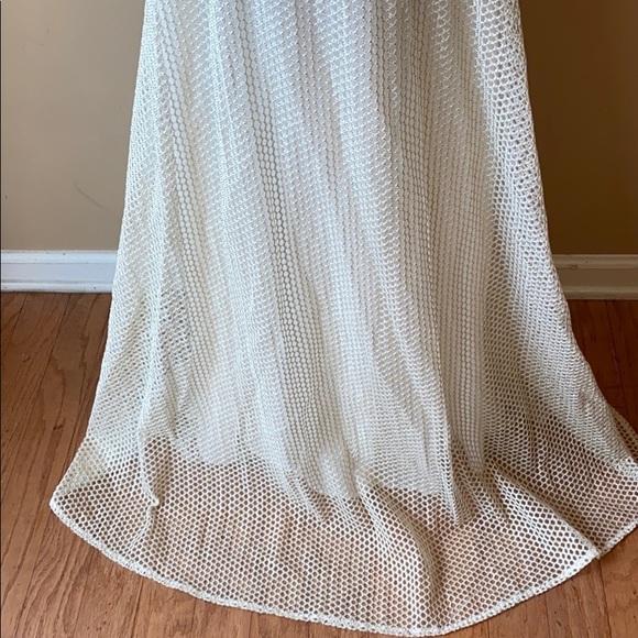 NWT GRACIA SLEEVELESS CREAM & GOLD MAXI DRESS - Picture 12 of 13